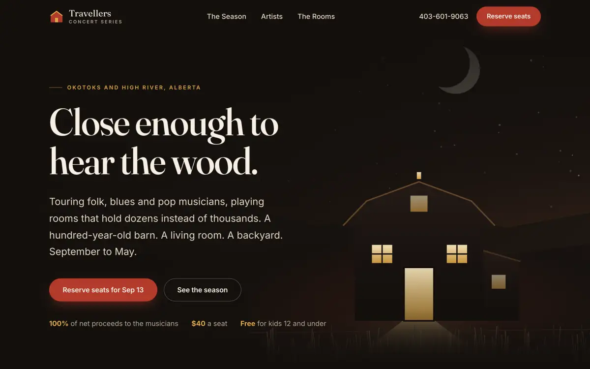 House concert series website